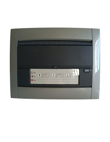 Tableau de distribution encastré Gewiss gw40711 à 12 modules en titane métallique